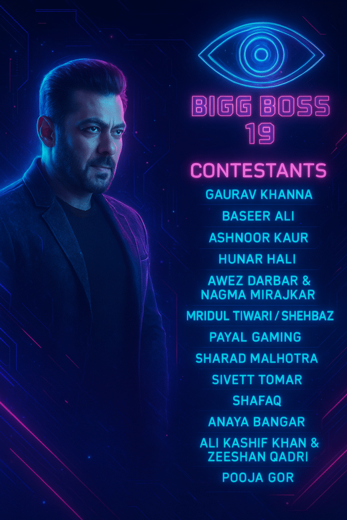 Bigg Boss 19 Contestants